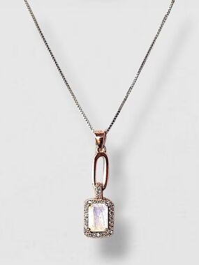 Necklace 925 Sterling Silver Moonstone